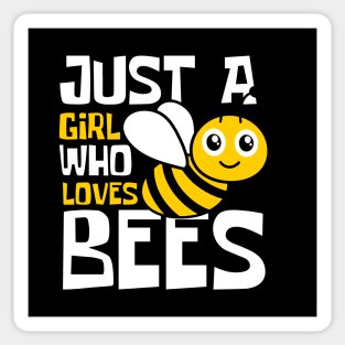 Just A Girl Who Loves Bees Funny Sticker